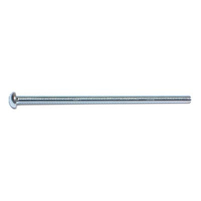 #8-32 x 3-1/2" Zinc Plated Steel Coarse Thread Slotted Round Head Machine Screws
