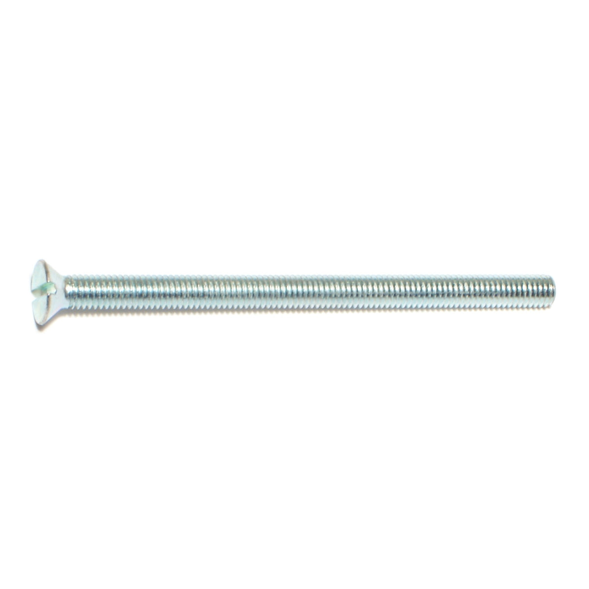 #10-32 x 3" Zinc Plated Steel Fine Thread Slotted Flat Head Machine Screws