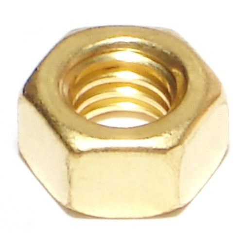 5/16"-18 Brass Coarse Thread Finished Hex Nuts