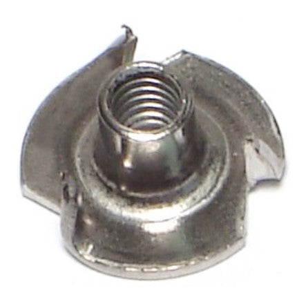 #8-32 x 1/4" 18-8 Stainless Steel Coarse Thread Pronged Tee Nuts