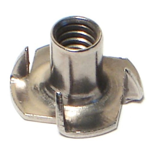 1/4"-20 x 7/16" 18-8 Stainless Steel Coarse Thread Pronged Tee Nuts