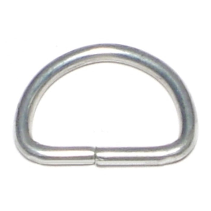 1/8" x 5/8" Zinc Plated Steel D-Rings
