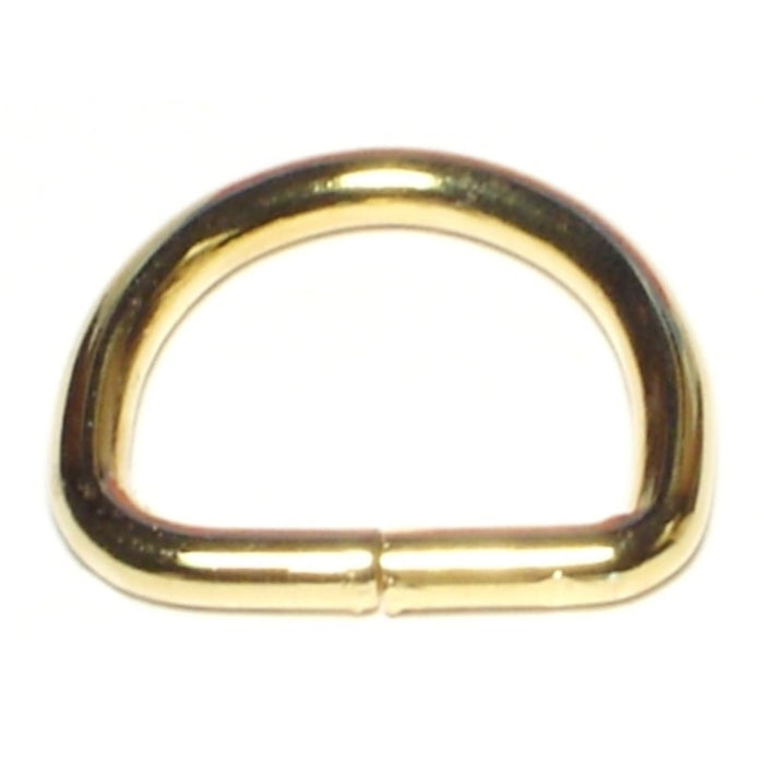 1/8" x 7/8" Brass D-Rings