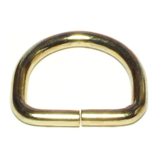 1/8" x 1-1/8" Brass D-Rings