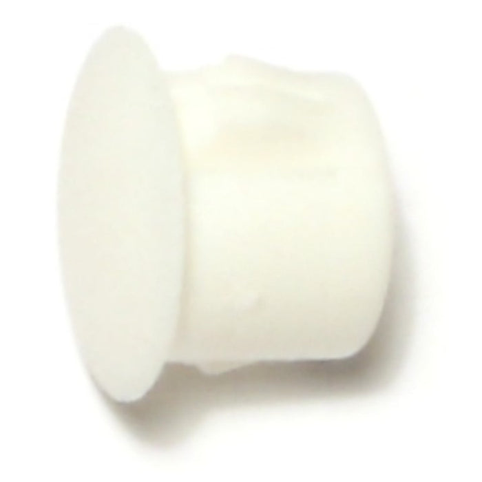 7/16" White Nylon Plastic Flush Head Hole Plugs