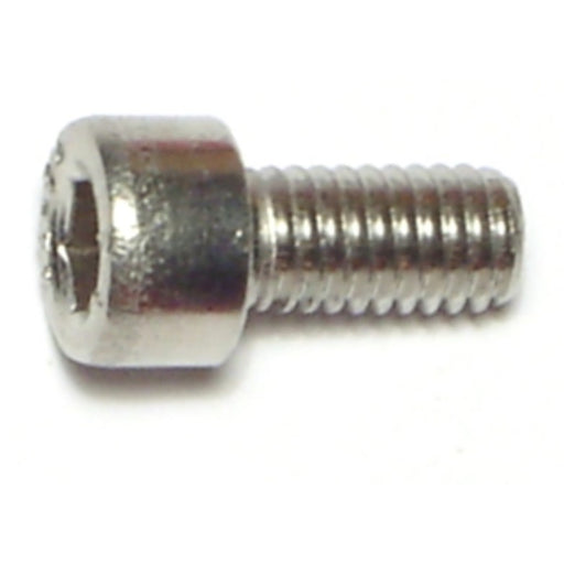 6mm-1.0 x 12mm Stainless A2-70 Steel Coarse Thread Hex Socket Cap Screws
