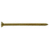 #9 x 3" Brass Plated Steel Phillips Flat Head Hinge Screws