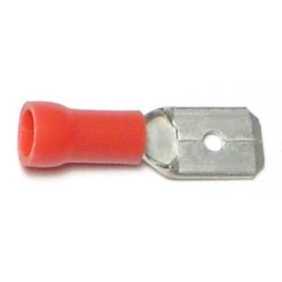 22 WG to 18 WG x 1/4" x 0.9" Insulated Male Connectors