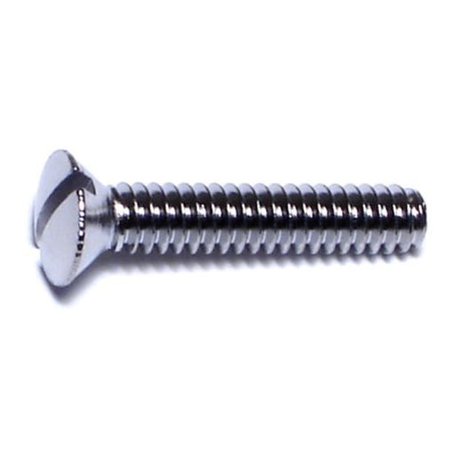 #10-24 x 1" Brass Coarse Thread Slotted Oval Head Machine Screws