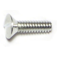 #6-32 x 1/2" Zinc Plated Steel Coarse Thread One-Way Slotted Oval Head Screws