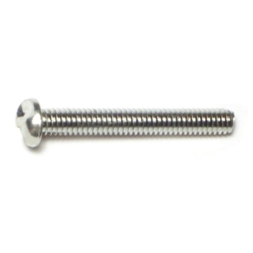 #8-32 x 1-1/2" Zinc Plated Steel Coarse Thread Slotted One-Way Round Head Screws