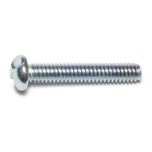 1/4"-20 x 1-1/2" Zinc Plated Steel Coarse Thread Slotted One-Way Round Head Screws