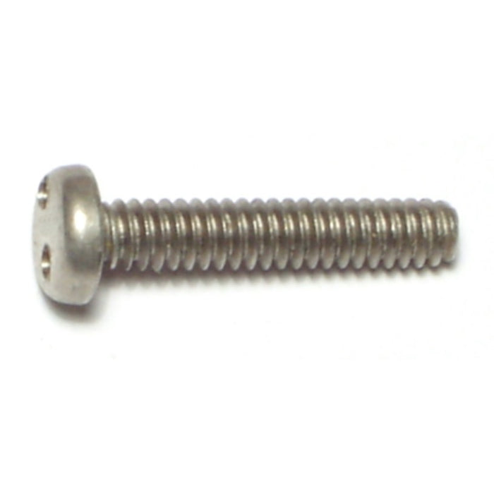 #10-24 x 1" 18-8 Stainless Steel Coarse Thread Spanner Security Pan Head Machine Screws