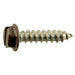 #8 x 3/4" Brown Painted 18-8 Stainless Steel Hex Washer Head Sheet Metal Screws