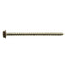 #8 x 2-1/2" Brown Painted 18-8 Stainless Steel Hex Washer Head Sheet Metal Screws