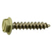 #10 x 1" Beige Painted 18-8 Stainless Steel Hex Washer Head Sheet Metal Screws