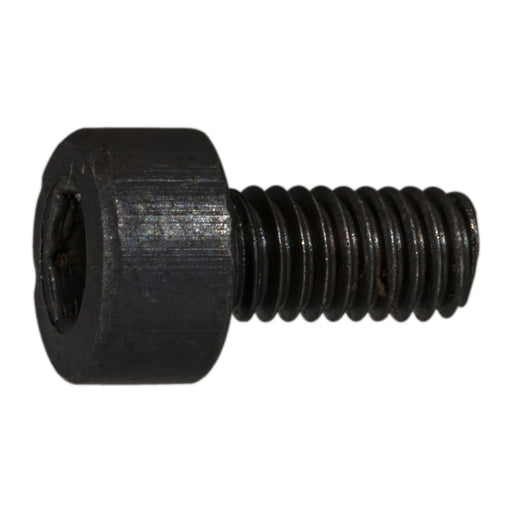 3mm-0.5 x 6mm Black Oxide Class 12.9 Steel Coarse Thread Knurled Head Hex Socket Cap Screws