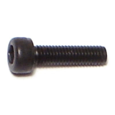 3mm-0.5 x 12mm Black Oxide Class 12.9 Steel Coarse Thread Knurled Head Hex Socket Cap Screws