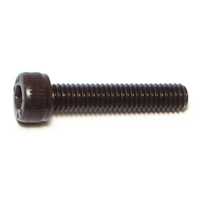 4mm-0.7 x 20mm Black Oxide Class 12.9 Steel Coarse Thread Knurled Head Hex Socket Cap Screws