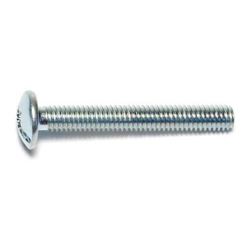 4mm-0.7 x 30mm Zinc Plated Steel Coarse Thread Combo Truss Head Machine Screws