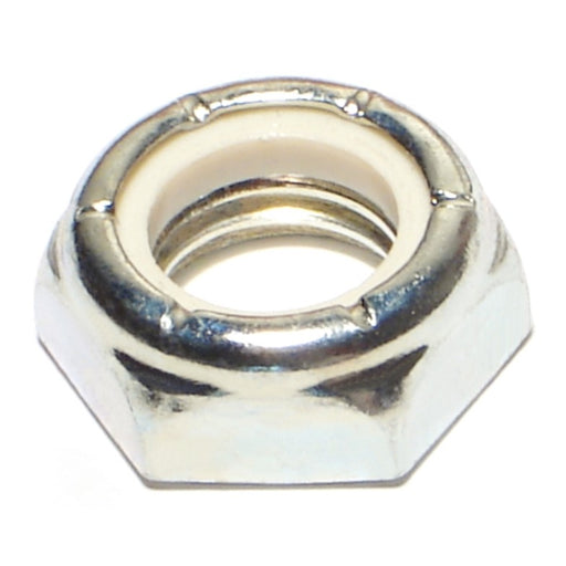 5/8"-11 Zinc Plated Grade 2 Steel Coarse Thread Nylon Thin Lock Nuts