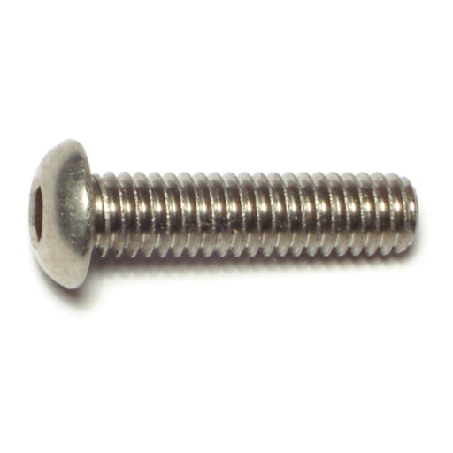 5/16"-18 x 1-1/4" 18-8 Stainless Steel Coarse Thread Button Head Socket Cap Screws