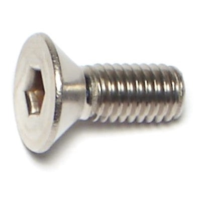 #10-32 x 1/2" 18-8 Stainless Steel Fine Thread Flat Head Socket Cap Screws
