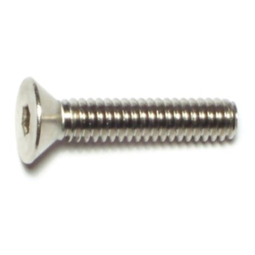 1/4"-20 x 1-1/4" 18-8 Stainless Steel Coarse Thread Flat Head Socket Cap Screws