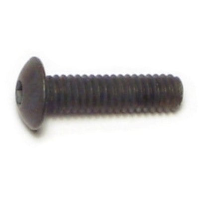 #8-32 x 5/8" Plain Steel Coarse Thread Button Head Socket Cap Screws