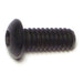 1/4"-20 x 5/8" Plain Steel Coarse Thread Button Head Socket Cap Screws