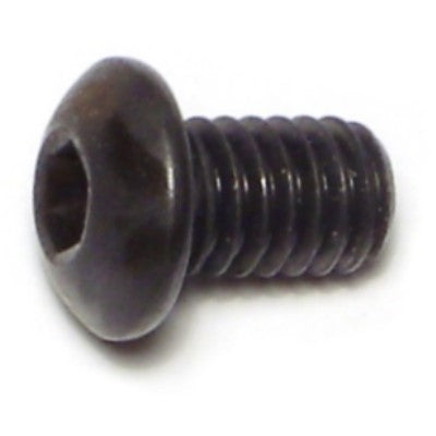 5/16"-18 x 1/2" Plain Steel Coarse Thread Button Head Socket Cap Screws