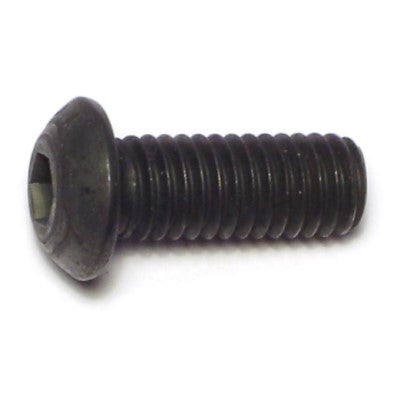 3/8"-16 x 1" Plain Steel Coarse Thread Button Head Socket Cap Screws