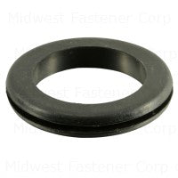 1-3/16 x 1-11/16 x 1/16 Black Rubber Grommets