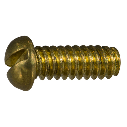 #10-24 x 1/2" Brass Coarse Thread Slotted Faucet Screws
