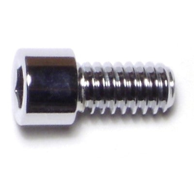 1/4"-20 x 1/2" Chrome Plated Grade 8 Steel Coarse Thread Smooth Head Socket Cap Screws