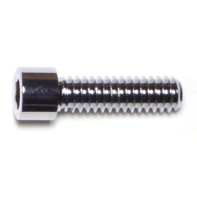 1/4"-20 x 7/8" Chrome Plated Grade 8 Steel Coarse Thread Smooth Head Socket Cap Screws