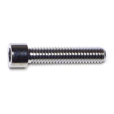 5/16"-18 x 1-1/2" Chrome Plated Grade 8 Steel Coarse Thread Smooth Head Socket Cap Screws