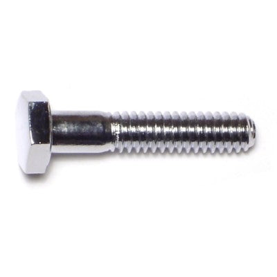 1/4"-20 x 1-1/4" Chrome Plated Grade 5 Steel Coarse Thread Hex Cap Screws