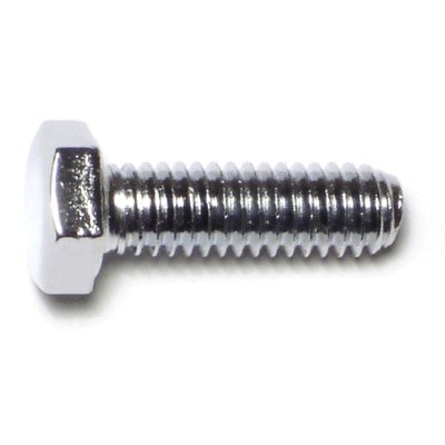 5/16"-18 x 1" Chrome Plated Grade 5 Steel Coarse Thread Hex Cap Screws
