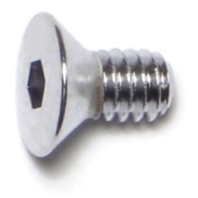 1/4"-20 x 1/2" Chrome Plated Grade 8 Steel Coarse Thread Flat Head Socket Cap Screws