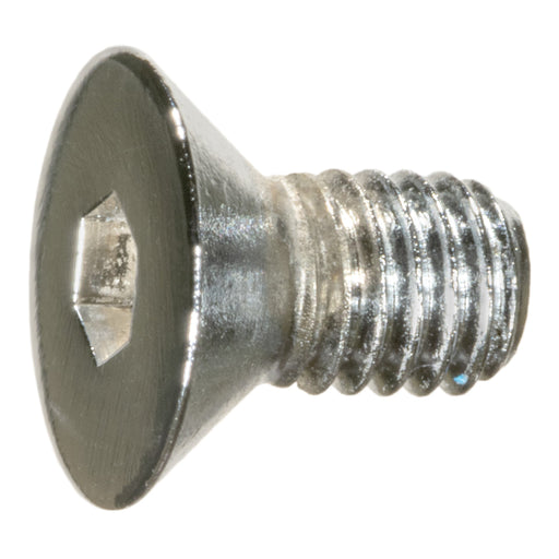 #10-32 x 3/8" Chrome Plated Grade 8 Steel Fine Thread Flat Head Socket Cap Screws