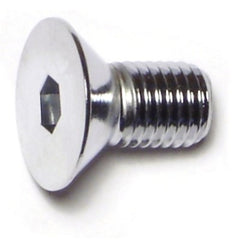 5/16"-24 x 5/8" Chrome Plated Grade 8 Steel Fine Thread Flat Head Socket Cap Screws
