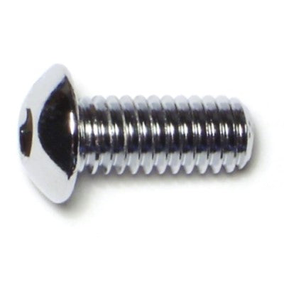 5/16"-18 x 3/4" Chrome Plated Grade 8 Steel Coarse Thread Button Head Socket Cap Screws