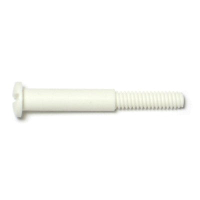 #10-24 x 1" x 1-7/8" White Nylon Plastic Coarse Thread Post Extensions