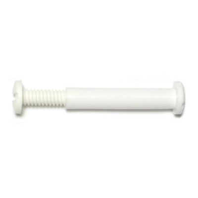 1-1/4" White Plastic Posts with Screws