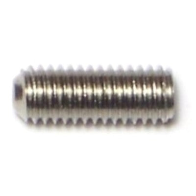 #10-32 x 1/2" 18-8 Stainless Steel Fine Thread Hex Socket Headless Set Screws