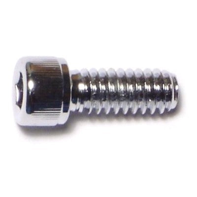 1/4"-20 x 5/8" Chrome Plated Grade 8 Steel Coarse Thread Knurled Socket Cap Screws