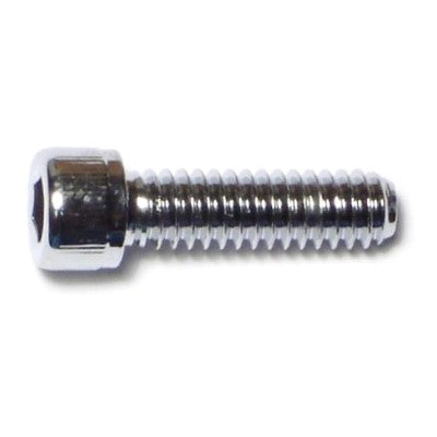 1/4"-20 x 7/8" Chrome Plated Grade 8 Steel Coarse Thread Knurled Socket Cap Screws