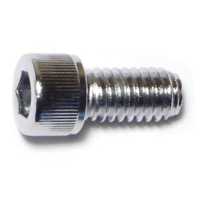 5/16"-18 x 5/8" Chrome Plated Grade 8 Steel Coarse Thread Knurled Socket Cap Screws