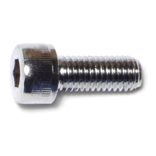 5/16"-18 x 3/4" Chrome Plated Grade 8 Steel Coarse Thread Knurled Socket Cap Screws